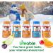 Lifeable Zinc 25mg + Vitamin C Kids Gummies Bundle - Gluten Free & GMO Free Chewable Supplement - Buy Online on GoSupps.com