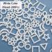 200Pcs 3D White Pearls Nail Charms - Multi Shapes & Sizes Acrylic Charms for Nail DIY & Jewelry - Flower, Heart, Star, Moon, Bowknot, Circle, Triangle, Square - Cute Pearls - Buy Online on GoSupps.com