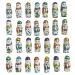 CAPTAIN PLAY Christmas Interior Decoration 30 Chocolate Snowmen 210 g in Individual Packaging