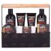 Brubaker Cosmetics Spa Sport Musk Nursing Set for Men | 8-Piece Grooming Kit with Shower Gel Bubble Bath Face Cream & More - Buy Online on GoSupps.com