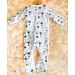 My Auntie Loves Me to The Moon and Back Sleepsuit | 3-6 Months, UK Printed, 100% Cotton | White/Black Stars - Buy Online on GoSupps.com