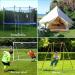 Heavy Duty Trampoline Wind Stakes - 4pcs Galvanized Steel Ground Anchor for Soccer Goals, Tents, & Garden Decor - Buy Online on GoSupps.com