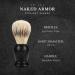 Futura Synthetic Badger Hair Shaving Brush - Handmade Swedish Black Wood Exfoliating Stiff Bristles for Luxurious Shave - Perfect for Travel - Buy Online on GoSupps.com