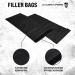 Gymreapers Strength Training Sandbags - Heavy Duty Workout Equipment for Home & Cross Training | Military Conditioning Exercises - OD Green (50-125 lbs) - Buy Online on GoSupps.com