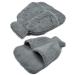 Foot warmer foot heat bottle hot bottle for the feet - 2 in 1 - super fluffy and warming - without electricity - winter foot heating (anthracite fur look)