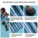 BS-MALL Makeup Brush Set 14Pcs Professional Synthetic Brushes for Foundation, Powder, Concealer, Eye Shadows, Blush - Deep Starry Blue - Buy Online on GoSupps.com
