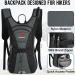SHARKMOUTH FLYHIKER Hiking Hydration Backpack Pack - 2.5L BPA Free Water Bladder, Lightweight & Comfortable for Day Hikes and Trips - Dark Grey - Buy Online on GoSupps.com