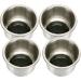 4pcs Stainless Steel Cup Drink Holder with Drain for Marine Boat RV Camper - Amarine Made - Buy Online on GoSupps.com