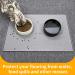 Ptlom Pet Placemat | Prevent Food & Water Overflow | 18 x 12 Grey | Suitable for Small, Medium, Big Dogs & Cats - Buy Online on GoSupps.com
