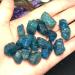 Natural Crystal 8 pcs Natural Raw Blue Apatite Rough Stones Crystal Minerals Gemstone Specimen ERBDRGAZ 8 pieces