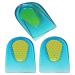 2 Pair - 4 Heel Cups - KidSole Slim Lightweight Gel Heel Cups for Kid's with Sensitive Heels  Heel Spurs  Plantar Fasciitis  or Ankle Pain
