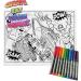 Splat Planet Superhero Cotton Toddler Placemat with 10 Washable Magic Pens - Buy Online on GoSupps.com