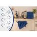 AKTI Premium Cotton Wash Cloths 12 Pack - 13x13 Inches - 520 GMS - Durable, Quick Dry & Extra Absorbent - Navy Washcloths for Home, Spa, Hotel, Bathroom & Kitchen - Buy Online on GoSupps.com