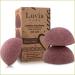 Konjac swam set luvia red clay natural sponge for natural facial cleaning & peeling konjacwamm perfect for sensitive skin - vegan