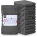 Utopia Towels Kitchen Bar Mops Towels, Pack of 12 Towels - 16 x 19 Inches, 100% Cotton Super Absorbent Grey Bar Towels, Multi-Purpose Cleaning Towels for Home and Kitchen Bars 12 Pack Grey