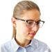 Vintage Mini Reading Glasses - Metal Frame Plastic Lenses - Black 1.0 Diopter - Unisex Reading Aid - Buy Online on GoSupps.com