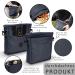 Ostfriesenpfoten Frieda Dog Treats - High-Quality Synthetic Leather Dark Blue Size L Easyopen Lock Gassitasche - International Shipping - Buy Online on GoSupps.com