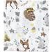Tuptam Baby Mullwindeln Spitting Towels 10 Pack - Owl Beige Unicorn Pink Deer Brown Rainbow Stars Gray - 70x80 cm | International Shipping - Buy Online on GoSupps.com