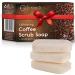 O Naturals Exfoliating Scalp Scrub Bar with Coffee Granules | 4oz Organic Vegan Soap for Hair & Body | Removes Dead Skin & Dandruff | Moisturizing 3-in-1 Formula for Women & Men - Buy Online on GoSupps.com