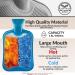 Buy Durable 1.8L Rubber Heat Bottles - 2 & 3 Pack Perfect for Kids & Adults - Hot Water Bottle without Cover (Grey/Blue) - Buy Online on GoSupps.com
