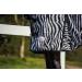 Marengos Zebra Fly Outdoor Ceiling | Insect Protection Horse Blanket with Saddle Cutout & Neck | Fine-Meshed | Black & White | 155 cm - Buy Online on GoSupps.com