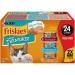 Friskies Tasty Treasures Wet Cat Food Poultry & Fish Combo Variety Pack 3 Flavours - 156 g Can (24 Pack) Cat Food Liver or Scallop Flavour 156 g (Pack of 24)
