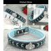 Newtensina Dog Collar and Lead Set Nylon Straps Woven Bling Collar Leather Diamante Puppy Collar with Leash for Dogs - Blue - S S Blue - Buy Online on GoSupps.com
