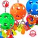 Colorful Plastic Bell Paci Pull Toy for Parrots and Similar Birds - Interactive and Pullable with Acrylic Ring & Pacifier - Buy Online on GoSupps.com