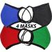 Universal Cloth Face Masks - Reusable 100% Cotton 2 Layer Washable Masks for Teens & Adults - Protects Against Dust Pollen Pet Dander - Pack of 4 - Buy Online on GoSupps.com