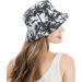 ZLYC Unisex Palm Tree Black Bucket Hat - Summer Travel Fisherman Cap for Women Men Teens - Buy Online on GoSupps.com