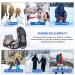 Adjustable Ice Cleats for Shoes & Boots - Anti-Slip Snow Traction Crampons - 24 Grippers - Small Size for Men, Women, Kids - Buy Online on GoSupps.com