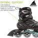 Rollerblade Zetrablade Women's Adult Fitness Inline Skate - Black/Light Blue - Size 8 - Buy Online on GoSupps.com
