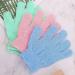 Sibba 3 Pairs Bath Exfoliating Gloves - Body Scrub Shower Scrubber Set with Hooks - Spa Loofah Shower Glove for Men and Women (Green, Blue, Pink) - Buy Online on GoSupps.com