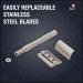 PEARL Premium Double Edge Safety Razor for Men | Semi Slant Stainless Steel | Perfect Gift Kit for Sensitive Skin & Thick Hair | Triple Plated L-65 DE Razor - Buy Online on GoSupps.com