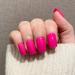 Buy Novo Ovo Neon Pink Holographic Press On Nails - Medium Angular Artificial Fingernails for Easy Application | International Shipping Available - Buy Online on GoSupps.com