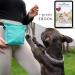 Ostfriesenpfoten Frieda Dog Treats - High-Quality Synthetic Leather Feeding Bag in Turquoise Size M - Easy Open Single-Handed Lock Gassitasche - Buy Online on GoSupps.com