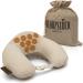 Glanz Berlin Health Collection: Premium neck horns/acupressure pillow/U form pillow for home & when traveling for yoga & meditation fight tension in neck & shoulders