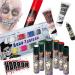 KarnevalsTeufel Halloween Make-Up Set | Aqua Make-Up Colors & Theater Spray for Splitted Skin - International Shipping Available - Buy Online on GoSupps.com