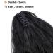 Ponytail Extension - 24 Natural Black Wavy Hair Piece with Clip Realistic Braid Hair Extensions for Women - Buy Online on GoSupps.com