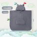 Fuchs Panda Kids Bathing Poncho - Extra Warm Soft & Cozy 100% Bamboo Towel Poncho for Baby & Children | Ideal Gift Packaging (Blue-Gray) - Buy Online on GoSupps.com