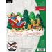 Bucilla  Holiday Greetings Felt Applique Wall Hanging  Perfect Supplies for DIY Needlepoint Arts and Crafts  89296E