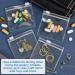Zippered Pill Pouch Bags - 12 Pcs Clear Mini Bags for Pills Vitamins Supplements - BPA-Free Reusable & Travel-Friendly - Buy Online on GoSupps.com