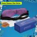 Heated Eye Mask with Detachable Flaxseed Fillings - USB Heating Compress for Dry, Tired, Puffy Eyes - Dark Circle, Blepharitis, Stye Relief in Purple - Buy Online on GoSupps.com