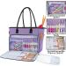CURMIO Yarn Storage Bag for Knitting & Crochet Projects - Fits Needles up to 14in, Yarn Skeins, Hooks - Purple (Bag Only) - Buy Online on GoSupps.com