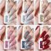 GAOY Glitter Ruby Nail Polish Set 6 Colors Including Sparkly Shiny Red Black Pink Gel Polish Kit UV LED Soak Off Nail Polish Home DIY Manicure Nail Salon Varnish - Buy Online on GoSupps.com