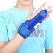 Wrist Binder Finger Splint & Wrist Stabilizer Splint for Thumb Trigger Finger Pain Relief Arthritis Tendonitis Sprained and Carpal Tunnel Supporting Lightweight Blue Color
