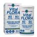 Vital Planet - Vital Flora Immune Support Probiotic 60 Billion CFU 60 Diverse Strains 7 Organic Mushroom Supplement Blend with Prebiotics Shelf Stable Digestive Health Probiotics 30 Capsules
