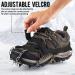 Gelindo Ice Cleats Traction 19-Spike Stainless Steel - XL Black | Snow Shoe Boots for Hiking, Walking, Climbing, Jogging - Anti-Slip Protection for Mountaineering on Snowy Muddy Roads - Buy Online on GoSupps.com