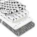 4 Pack Pure Cotton Black and White Baby Changing Pad Covers | Machine Washable | Gender Neutral | Diaper Changing Pad Cover Sheets - Buy Online on GoSupps.com
