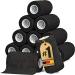 Hund is K nig Association self -adhesive elastic bandage 12x4.7m self -adhesive bandage adhesive bandage self -adhesive for humans & animals binding bandage self -adhesive fixing bandage self -adhering 12 rolls (10 cm x 4.7 m) black